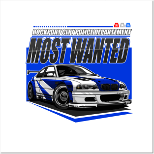 ICONIC NFS MOSTWANTED CAR  #1 BLACKLIST Posters and Art